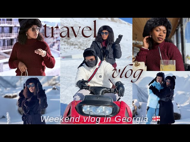 Travel vlog : weekend in tibilis Georgia 🇬🇪 first time snow experience.