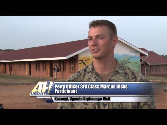 CJTF-HOA Service Members Visit Uganda Orphanage