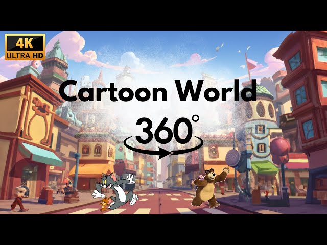 Cartoon City Tour 360/4K | #360video #cartoon #amazed360