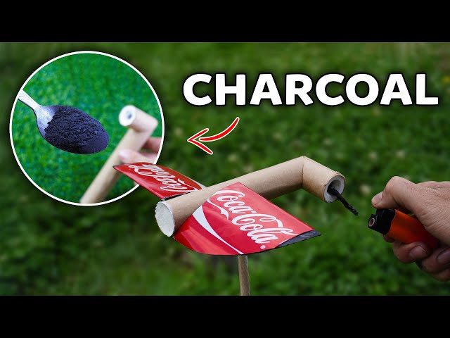 Turning charcoal into Firework Rocket - Super Powerful than Sugar Rocket