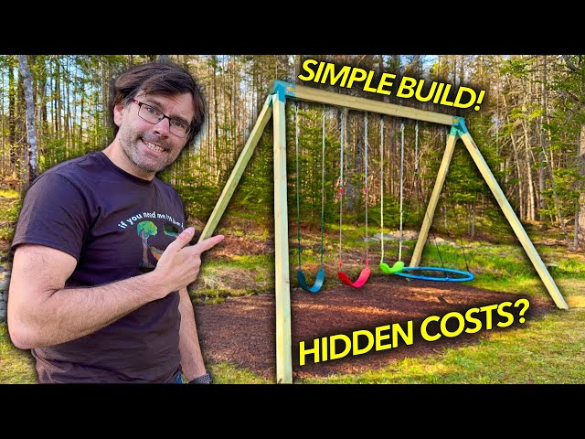 Easier, faster & MAYBE cheaper DIY swing set! Build & budget breakdown.