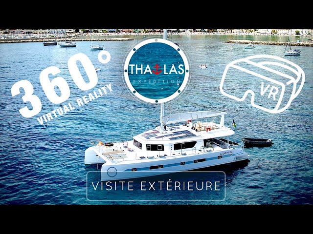 VR - Visite extérieure du catamaran - Part. 1 - Thalas Océan