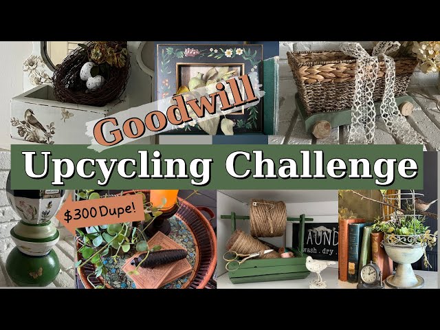 Goodwill Home Decor Upcycling Challenge/Thrift Flips/Home Decor on a Budget