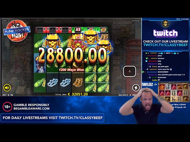 📣😱📣 VIDEO SLOT PUNK ROCKER 33.000 EURO WIN 💲💰💲 MUST SEE! 😱😨MUST SEE! 😱😱