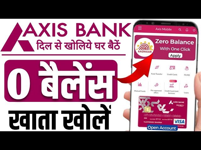 Axis Bank Zero Balance Account | Axis Bank Zero Balance Account Opening Online | Axis Bank 0 Balance