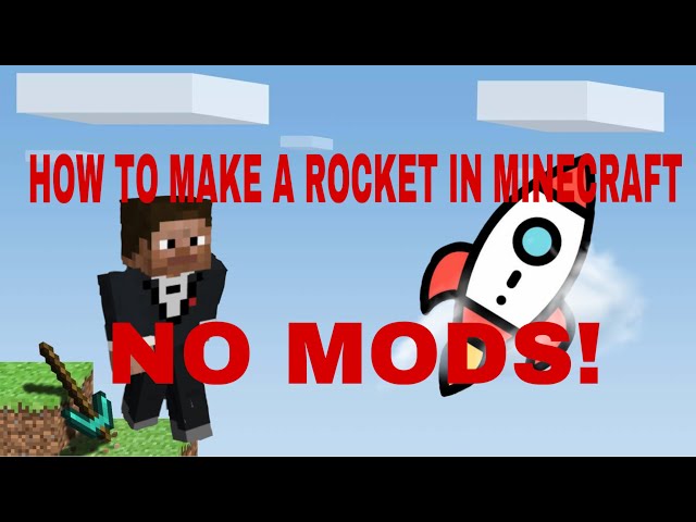 How to make a ROCKET in MINECRAFT NO MODS!!!