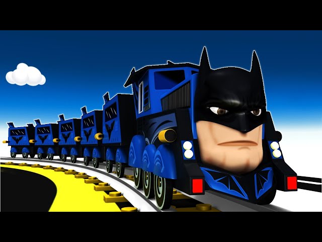 Super Hero Train Cartoon for Kids | Toy Factory Trains for Children - Choo Choo Cartoon Train