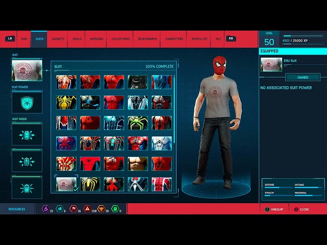 Marvel's Spider-Man Remastered - Full Suit Collection and Powers (Base Game+DLC) Showcase | 4K 60FPS