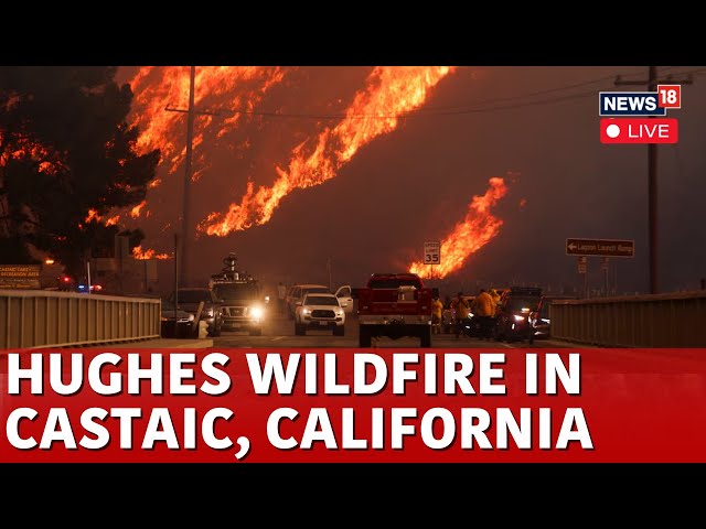 LA Wildfires 2025 LIVE | New ‘Hughes Fire’ Forces Evacuation Of More Than 50,000 people | N18G