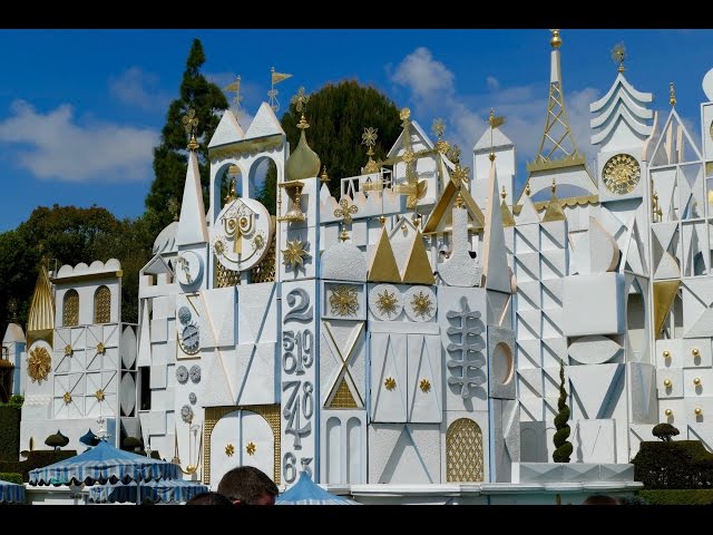 It's A Small World Full Ride 4K Disneyland 2016