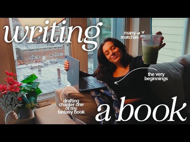 WRITE A BOOK WITH ME ✍🏼💗 the beginning of writing a fantasy novel | a writing vlog