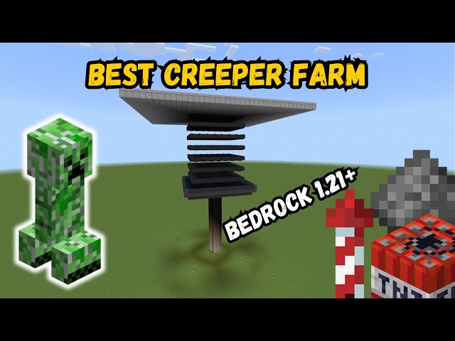 MINECRAFT 1.21 AUTO Creeper Farm!