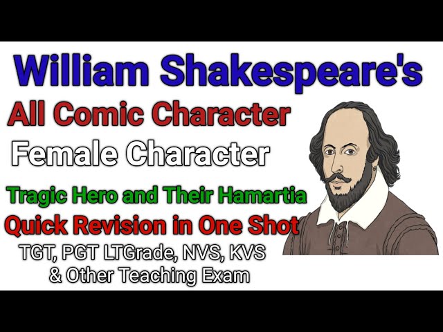 🔥Tragic Hero of Shakespeare |💃 Female character | 🤡Comic Character#shakespeare #english #literature