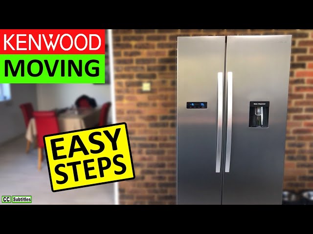 How to move a Kenwood American Style Fridge Freezer easily for cleaning underneath