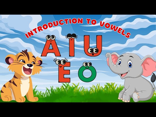 Introduction to Vowels: Learn A, E, I, O, U | Fun Kids Learning Video | Preschool Learning