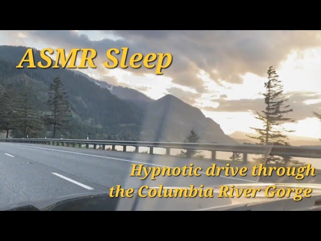 ASMR Sleep - White noise BMW scenic drive through the Columbia River Gorge