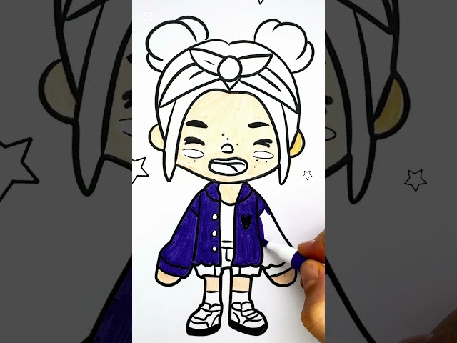 Drawing Toca Boca #subscribe #drawing #youtubeshorts #tocaboca