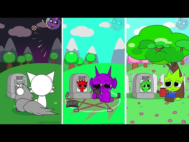 Sprunkis All Death Animation (Before - After Phase 2) Complitation