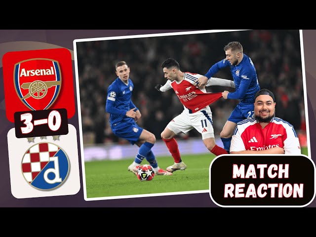 MARTINELLI SHINES! ODEGAARD GOAL! HAVERTZ GOAL & ASSIST! Arsenal 3 - 0 Dinamo Zagreb Match Reaction