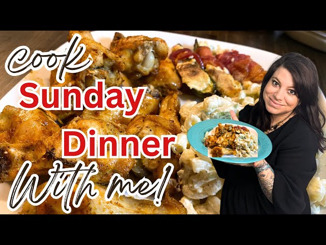 Easy  Dinner Ideas: Wings, Jalapeno Poppers & Pasta Salad | Quick and Delicious Recipe