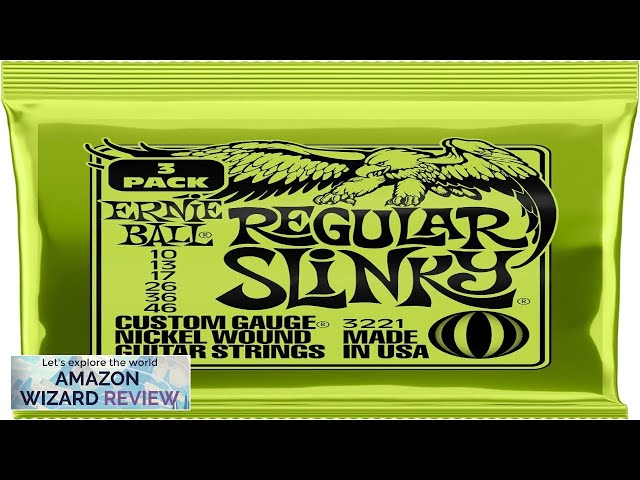 Ernie Ball Regular Slinky Nickel Wound Electric Guitar Strings 3 Pack - Review