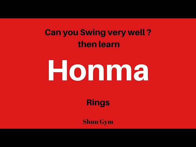 【Gymnastics】Honma on Rings How to teach & Learn