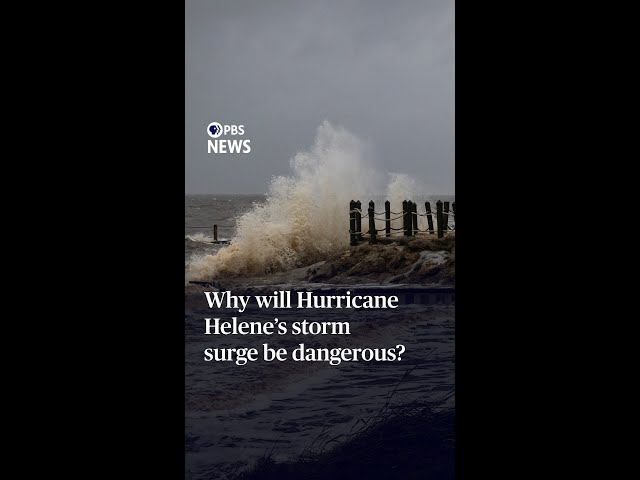 Why is a storm surge dangerous?