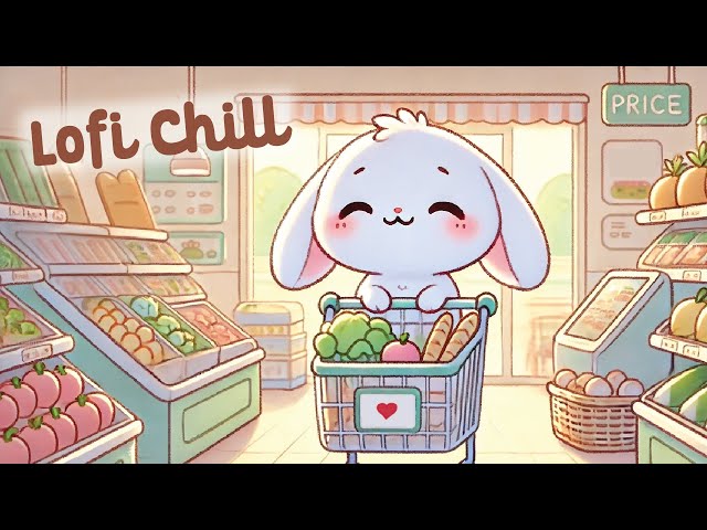 Bunny Lofi Chill Music 🥦🥕 3 Hour Happy Lofi Song 🐇 Cute Lofi 🎵 cute & relaxing music 🎧 Lofi Hip Hop