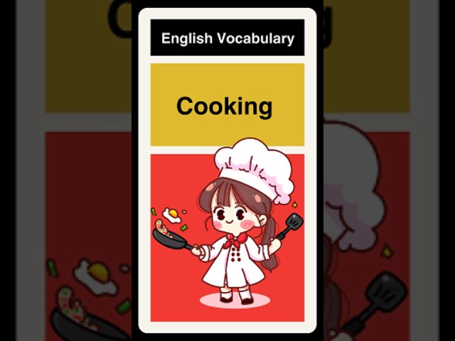 Learn English Cooking Vocabulary 🍳 #englishlearning