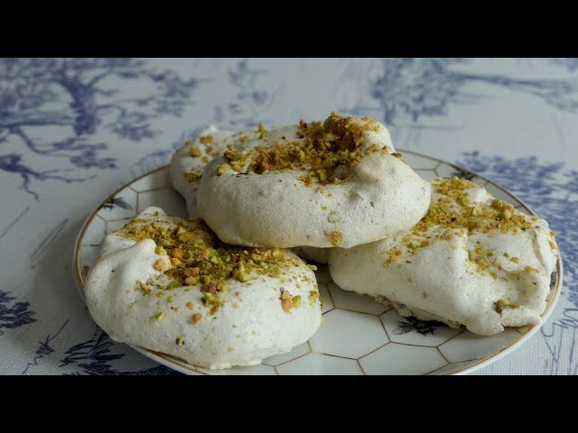 Meringue cookies | How to make meringue cookies | Nigella Lawson recipe | ASMR baking