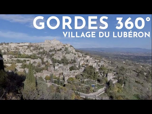 Vue 360° 3D de Gordes, l'un des plus beaux villages de France