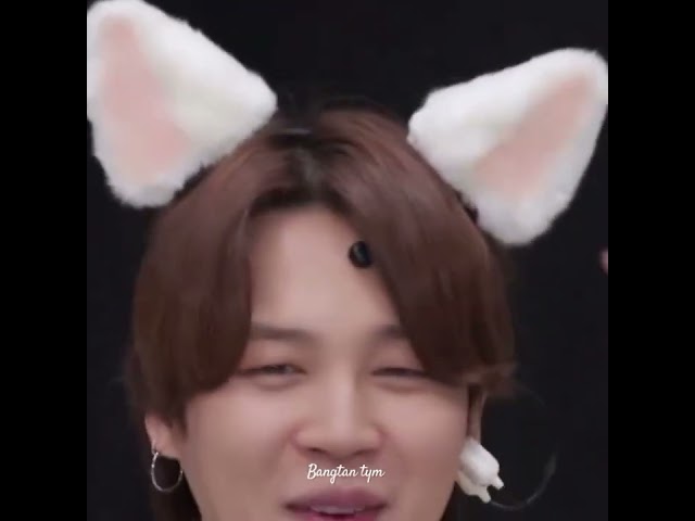 The way Jimin's ears move ❤️❤️#bts #bangtantym #jimin #mochi