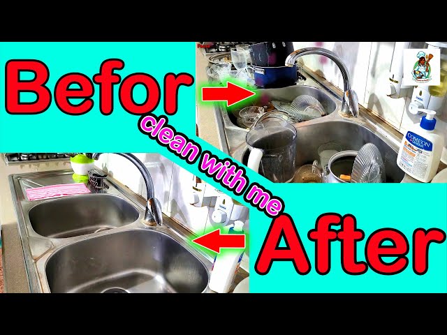 CLEAN WITH ME | wash dishes with me | ASMR cleaning motivation #25