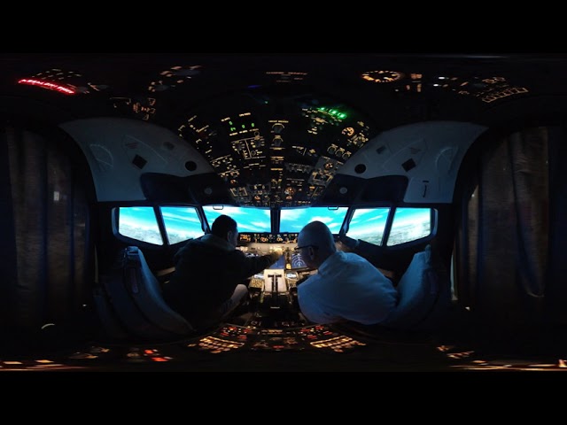 360 deg video recording (Boeing 737-800 simulator)