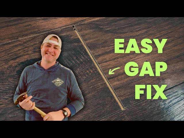 Wood Floor Gap Fix The Easy Way!