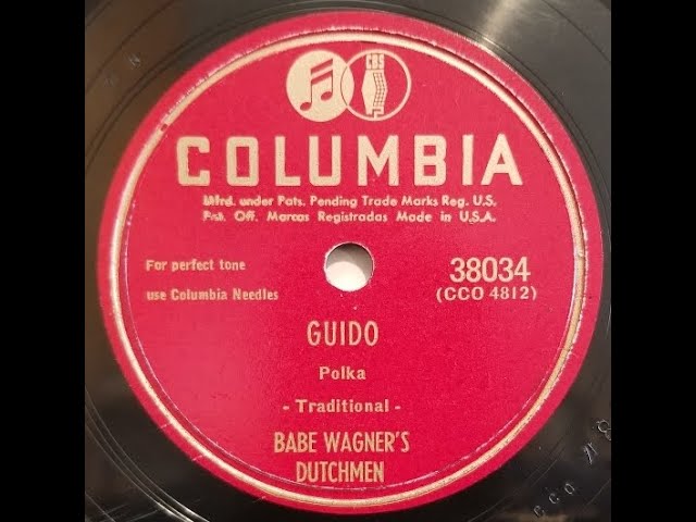 MINNESOTA POLKA: Babe Wagner's Dutchmen / Guido / Columbia 38034 / 1947