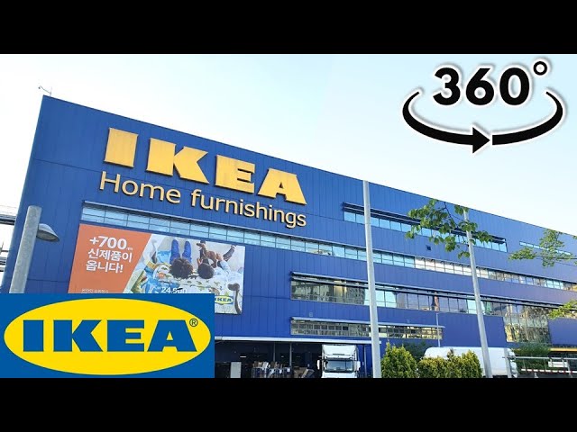 IKEA Korea | 이케아 광명 주변 360도 VR영상 | 宜家 | 이케아 인테리어, 책상, 주방용품 판매점 | Korea walk travel | Insta360 One X