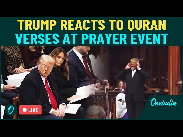 LIVE | Trump & Vance React Uncomfortably to Quran Verses During Muslim Call to Prayer, Video Viral