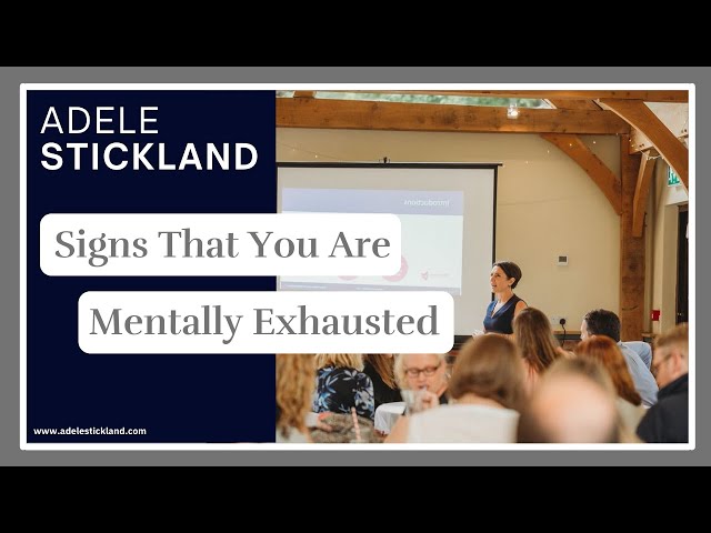 Signs that you are mentally exhausted