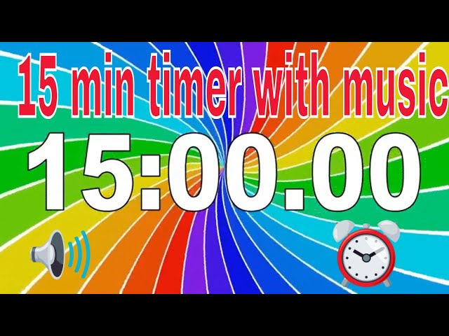 15 Minutes Countdown Timer for Kids with Fun Music, 🌈 rainbow #15minutes #rainblow #kidstimer 🌈