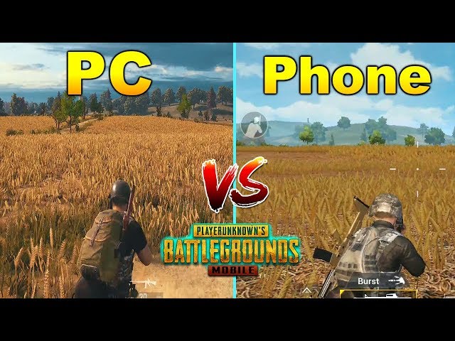 PUBG PC vs Mobile Graphics & Gameplay Comparison | Player Unknown's Battlegrounds Mobile