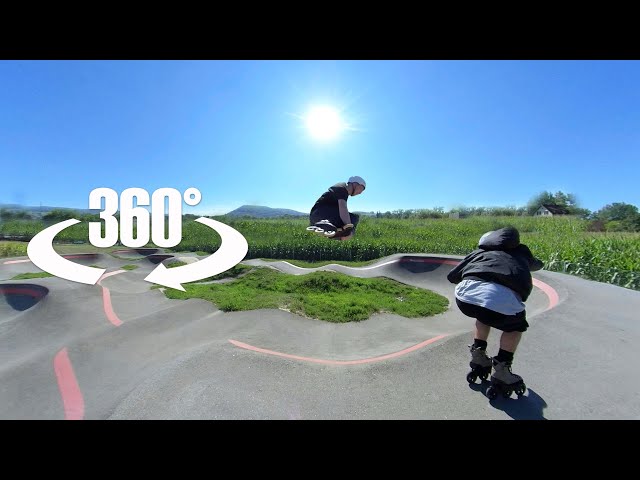 360° Pumptrack Inline Skating Video (Insta360 ONE R)