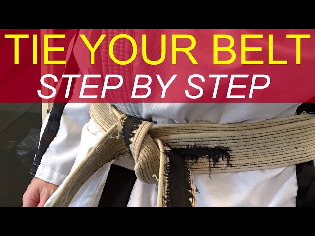 HOW TO TIE YOUR TAE KWONDO BELT CORRECTLY How to tie a Karate belt or Tae Kwondo Belt for Beginners