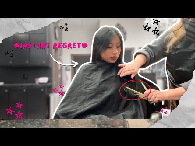 getting my hair chopped off... (dying my hair, rambling, opening a package, etc)