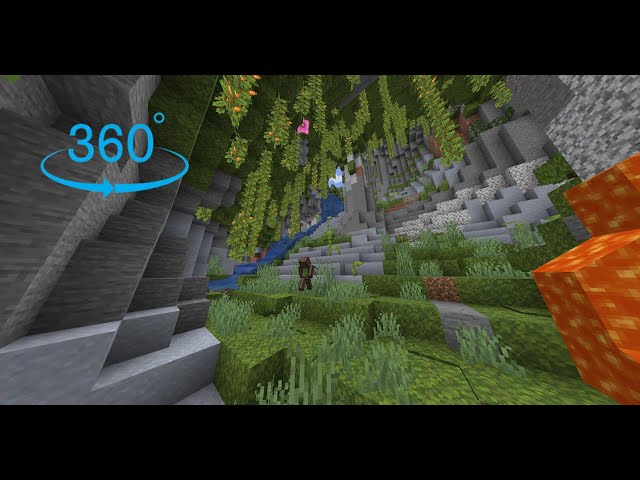 Minecraft 360° Lush Cave Experience!