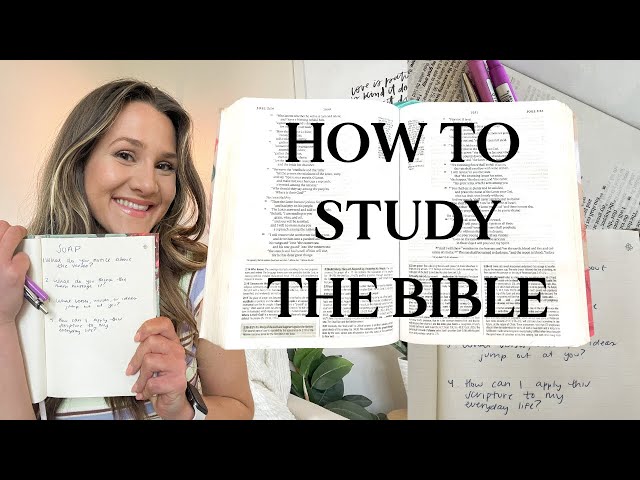 HOW I STUDY MY BIBLE (3 beginner tips for bible study)