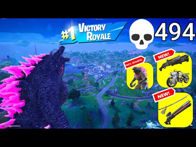 494 Elimination Solo Vs Squads "Zero Build" Gameplay Wins (Fortnite chapter 6 PC)