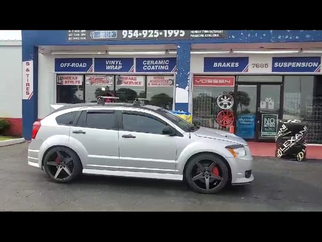 20" Inovit Wheels Rotor Dark Machine Dark Tint Wheels Dodge Caliber Rims & Tires Miami Ft Lauderdale