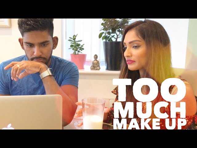 Tamil girl wears too much makeup!