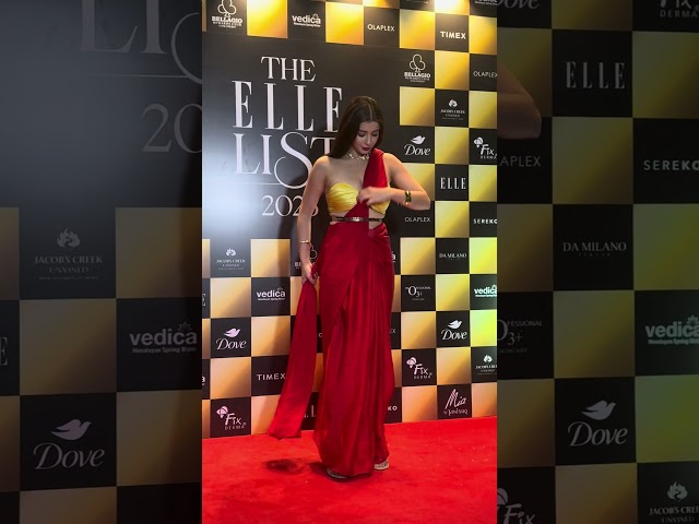 ✨ Nyraa Banerjee Dazzles at Elle List India 2024 Red Carpet! 🔥💃